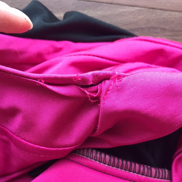 Speechless Hot Pink and Black Ruched One-Shoulder Bodycon Dress, Size Small - Picture 7 of 9